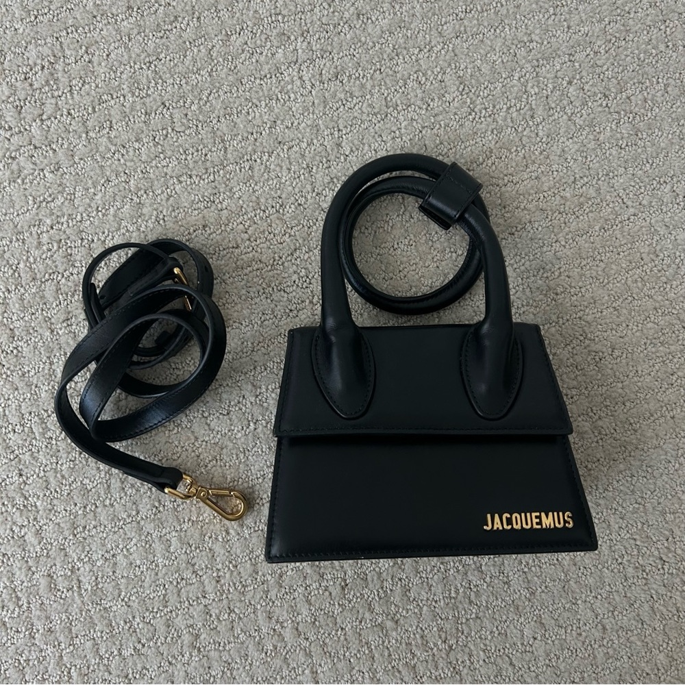Jacquemus le chiquito noeud - black bag